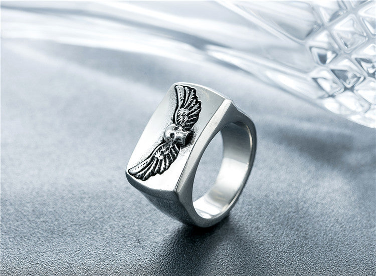Titanium Steel Skull Ring