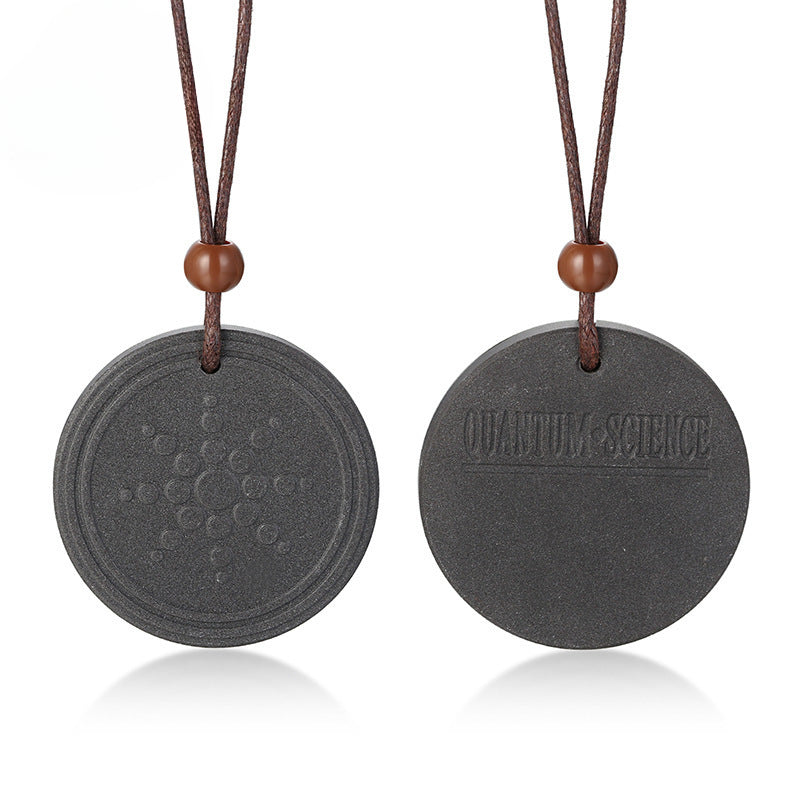 Sunflower Volcanic Stone Negative Ions Pendant Necklace Jewelry