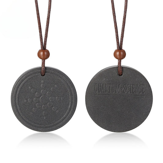 Sunflower Volcanic Stone Negative Ions Pendant Necklace Jewelry