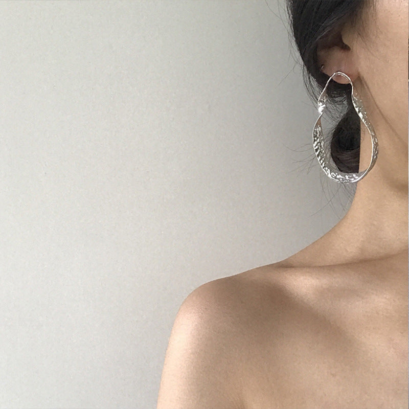 Exaggerated Retro Metal Earrings - Korean Jewelry Wholesale - Vienna Verve Collection