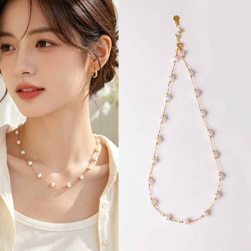 Pearl Crystal Necklace
