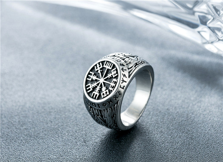 Titanium Steel Ring For Men And Women Unisex Vintage Viking Punk Protection Statement Planderful