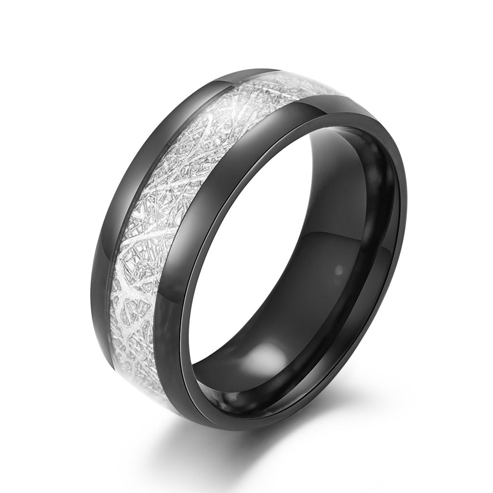 Brushed Stainless Steel Ring for Men