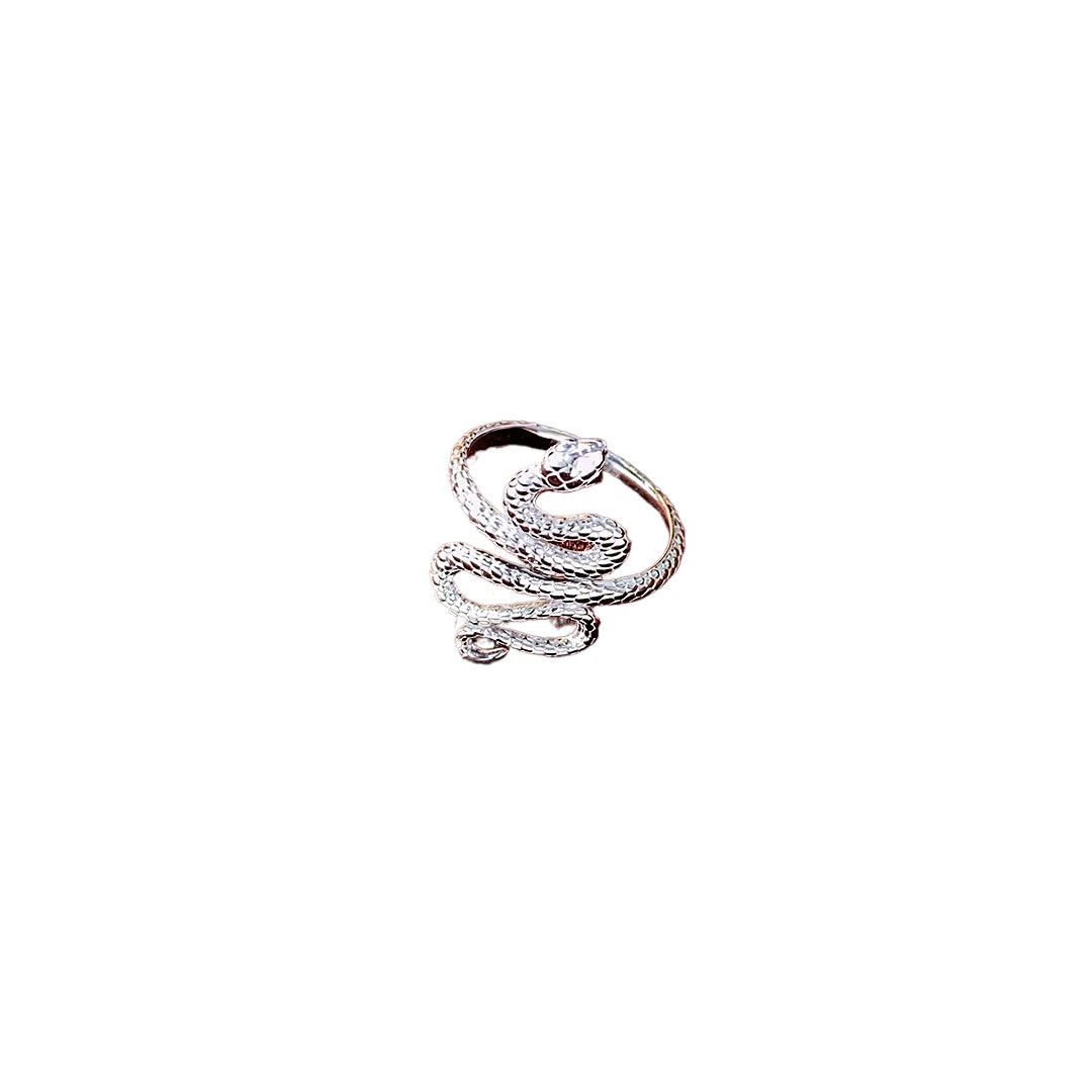 Planderful S925 Sterling Silver Snake Ring – Elegant Light Luxury Design