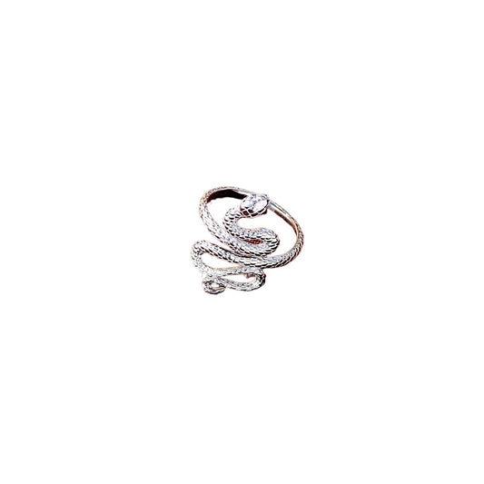 Planderful S925 Sterling Silver Snake Ring – Elegant Light Luxury Design