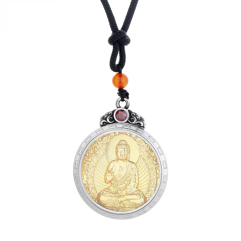 Steel Necklace – Statement Chinese Zodiac Buddha Saints