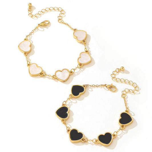 Planderful Vienna Verve Bracelet – Elegant Black and White Design