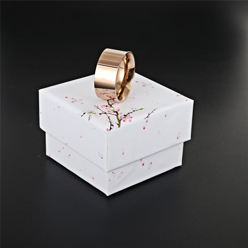 Titanium Steel Glossy Punk Rock Ring for Men - Direct from Manufacturer