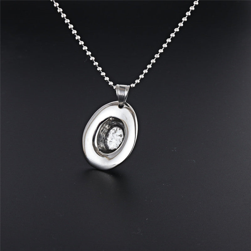 Punk Rock Titanium Steel Hat Pendant Necklace for Men - Wholesale Accessories