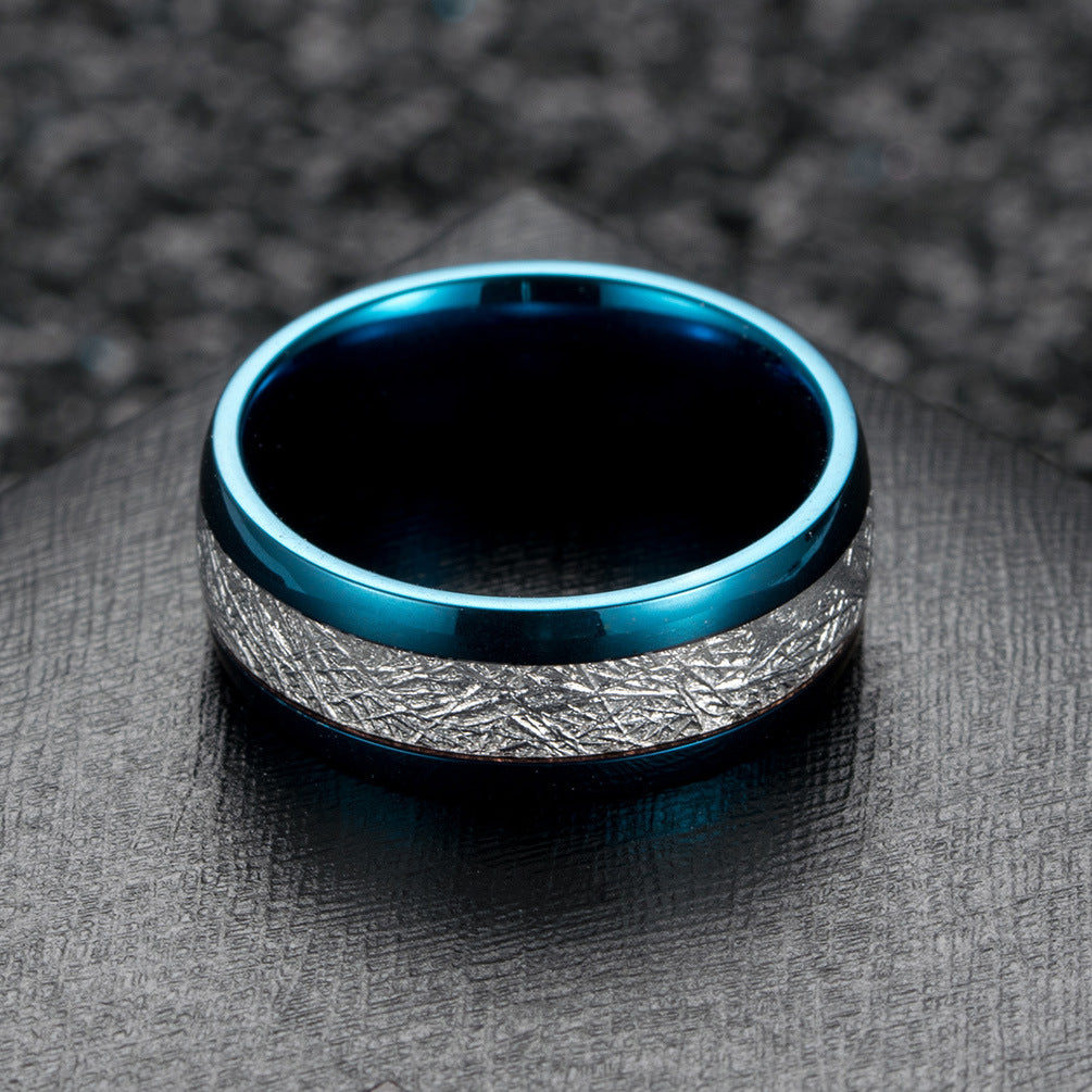 Brushed Stainless Steel Ring for Men