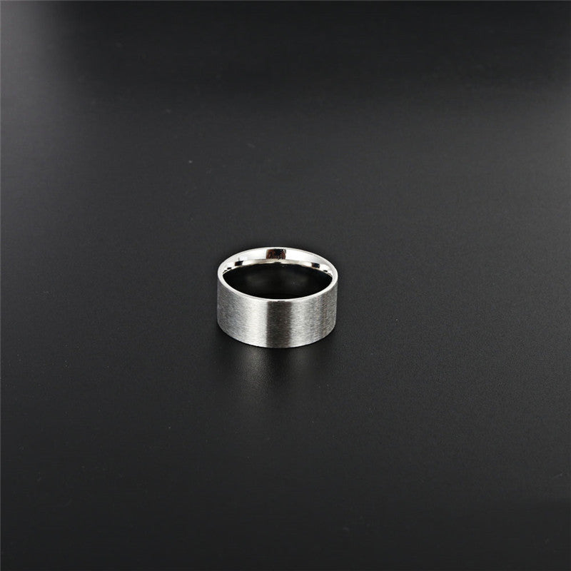Titanium Steel Glossy Punk Rock Ring for Men - Direct from Manufacturer