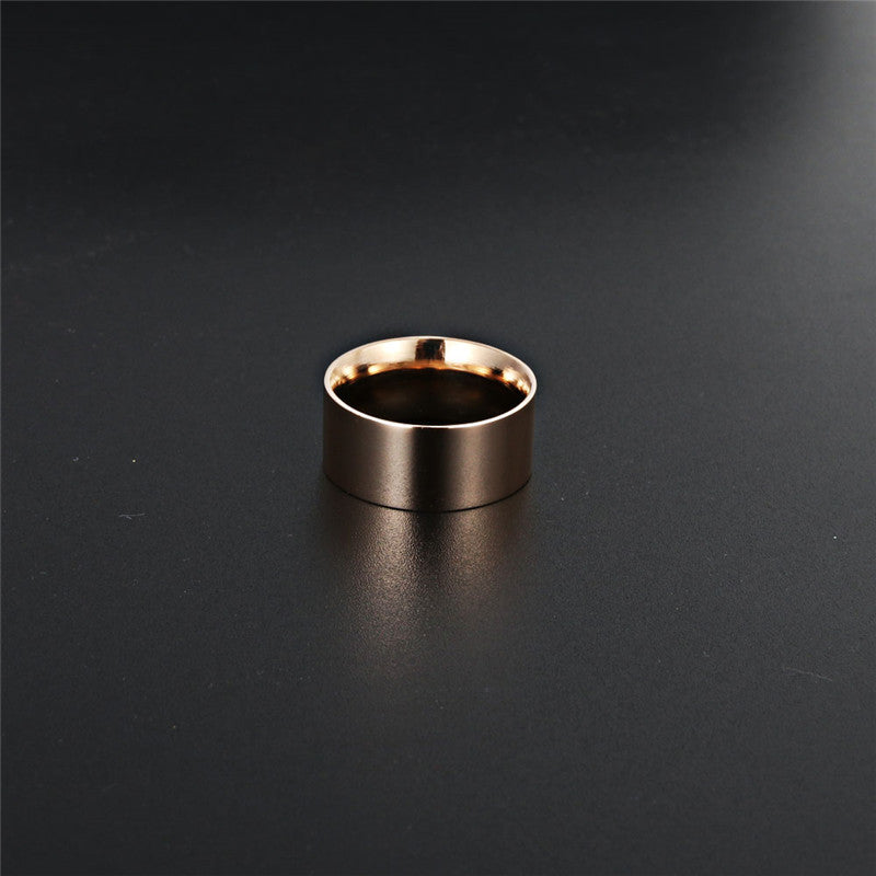 Titanium Steel Glossy Punk Rock Ring for Men - Direct from Manufacturer