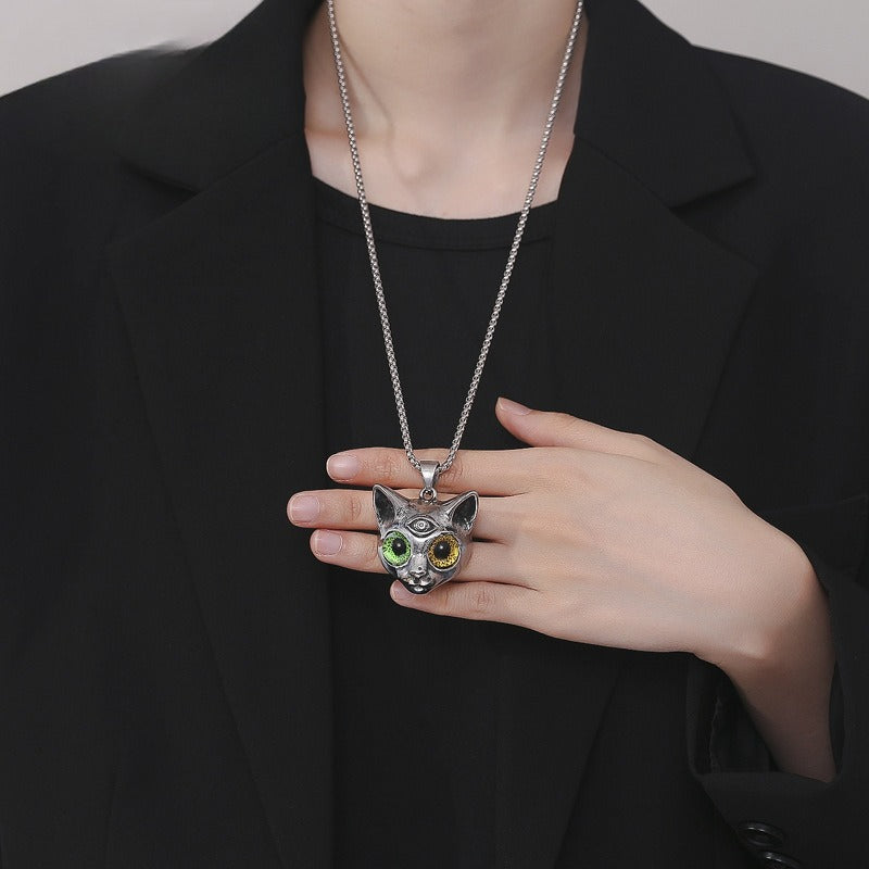 Cat Yin Pendant Necklace