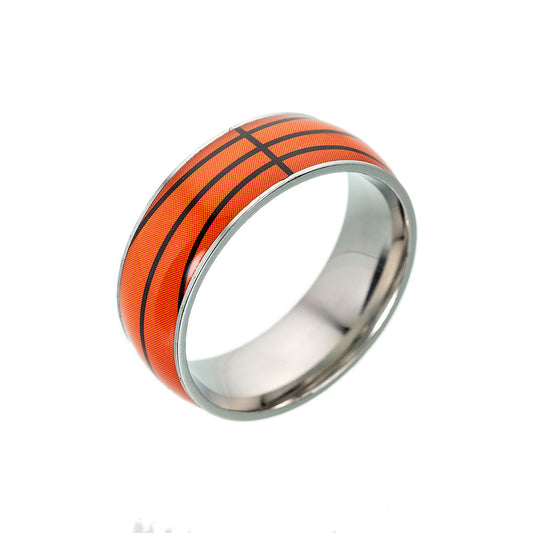 Titanium Steel Sports Ring Collection - Men's Wholesale Jewelry