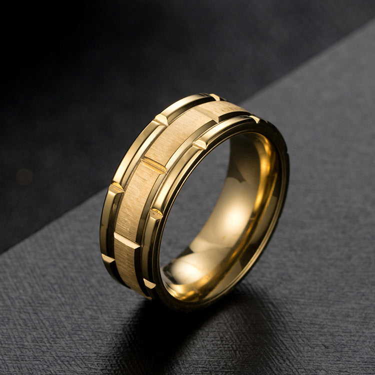 Planderful Titanium Steel Ring For Couples Brushed Finish Modern Hipster Wedding Band Size 7 To 12