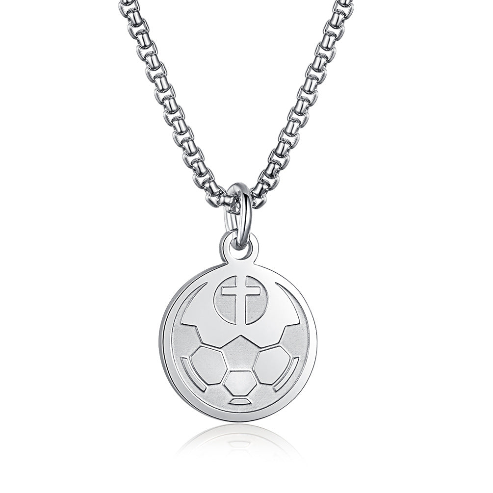 Amazon Baseball Cross Scripture Pendant for Men in Steel