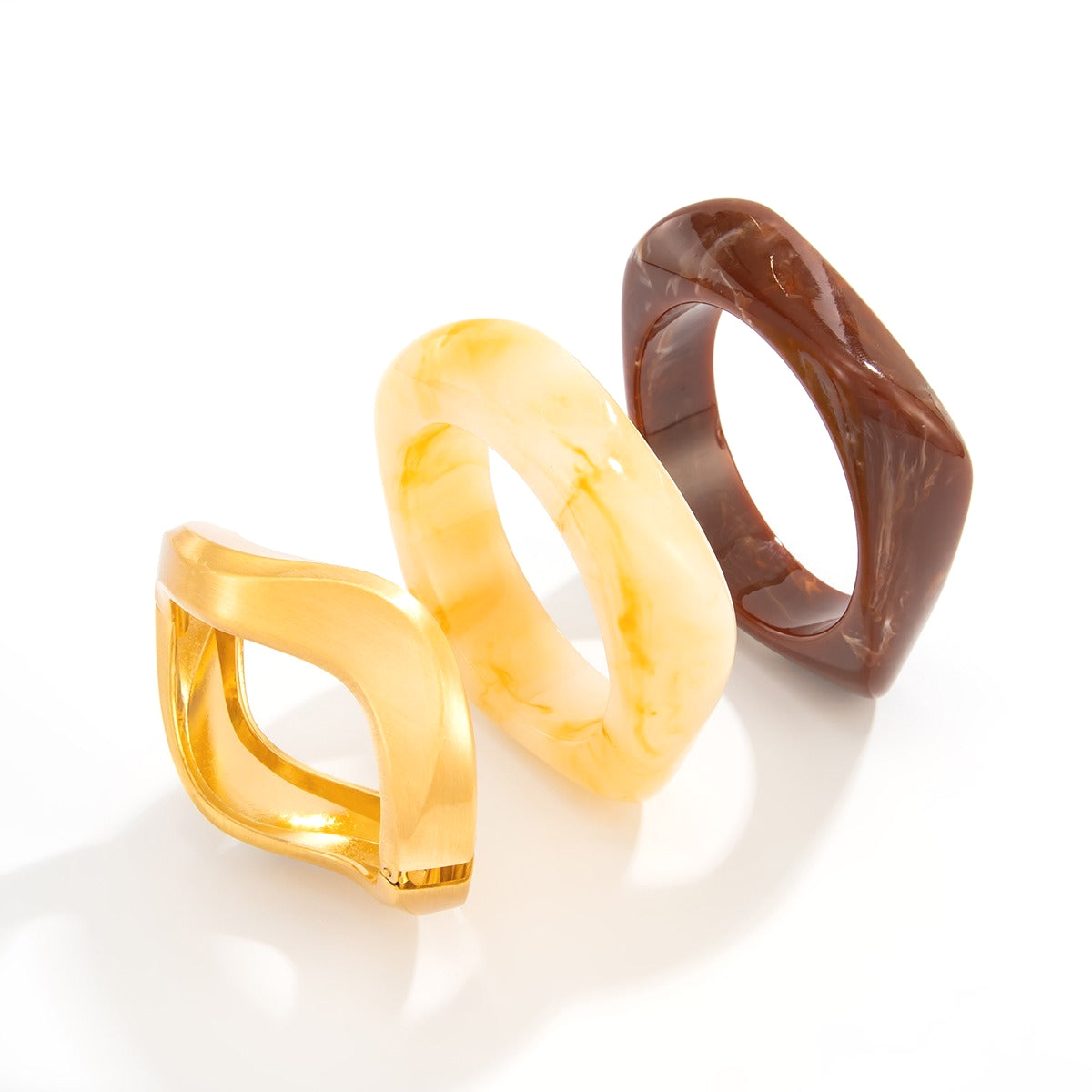 Planderful Vienna Verve Metal Bracelet For Women Edgy Street Style Statement Jewelry