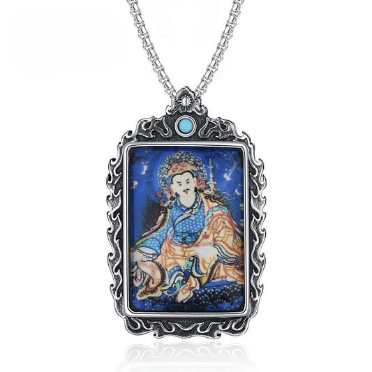 Stainless Steel Necklace – Statement Buddha Pendant