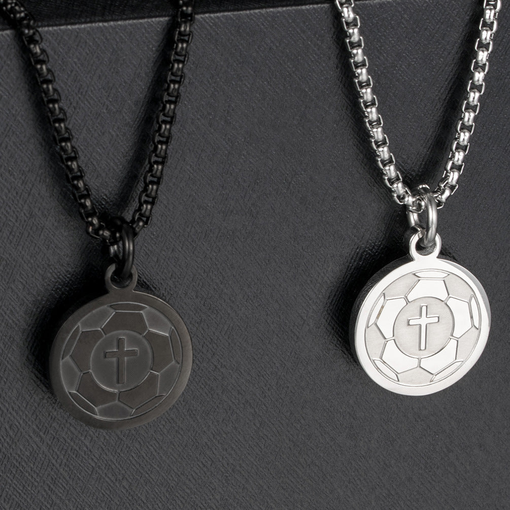 Amazon Baseball Cross Scripture Pendant for Men in Steel