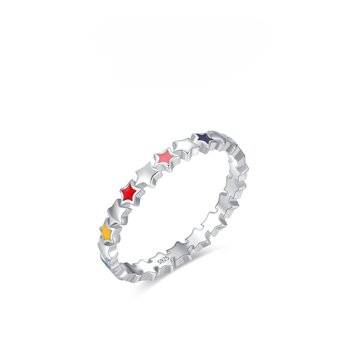 925 Sterling Silver Color-Enamel Ring