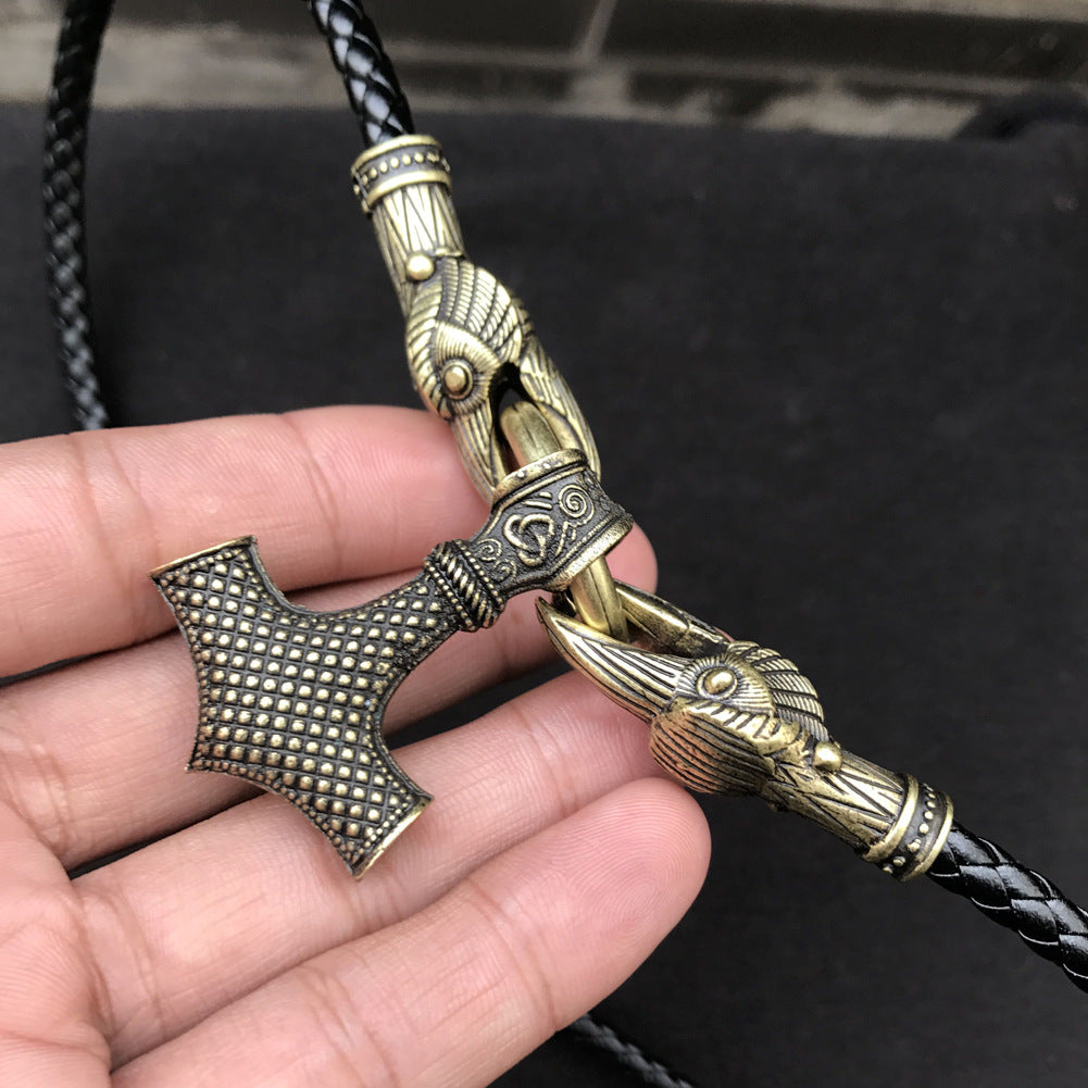 Nordic Myth Viking Amulet Hammer Necklace for Men