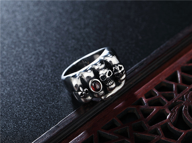 Titanium Steel Skull Ring