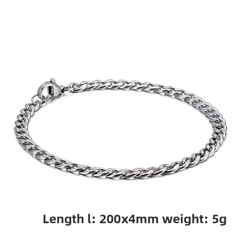 Street Hip-Hop Version Of Stainless Steel Bracelet – Titanium Steel Unisex Bracelet