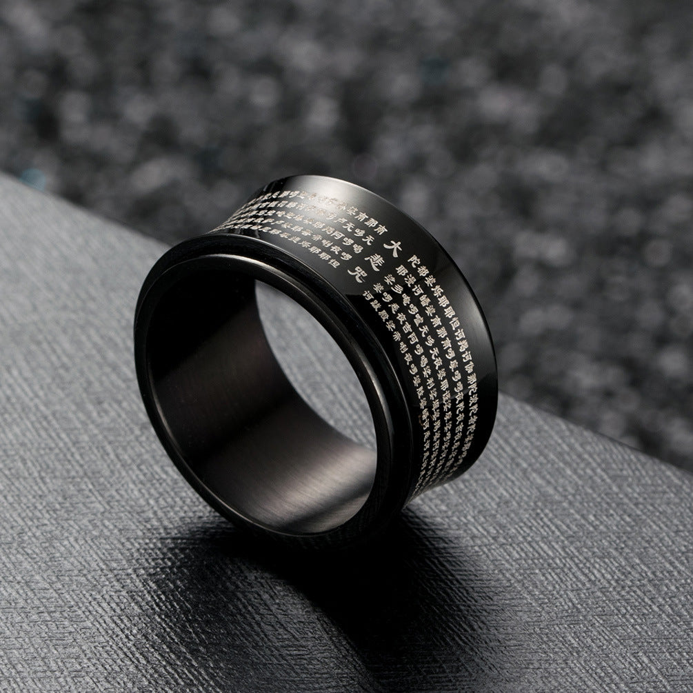 China Wind Titanium Steel Rotating Ring for Men Wholesale