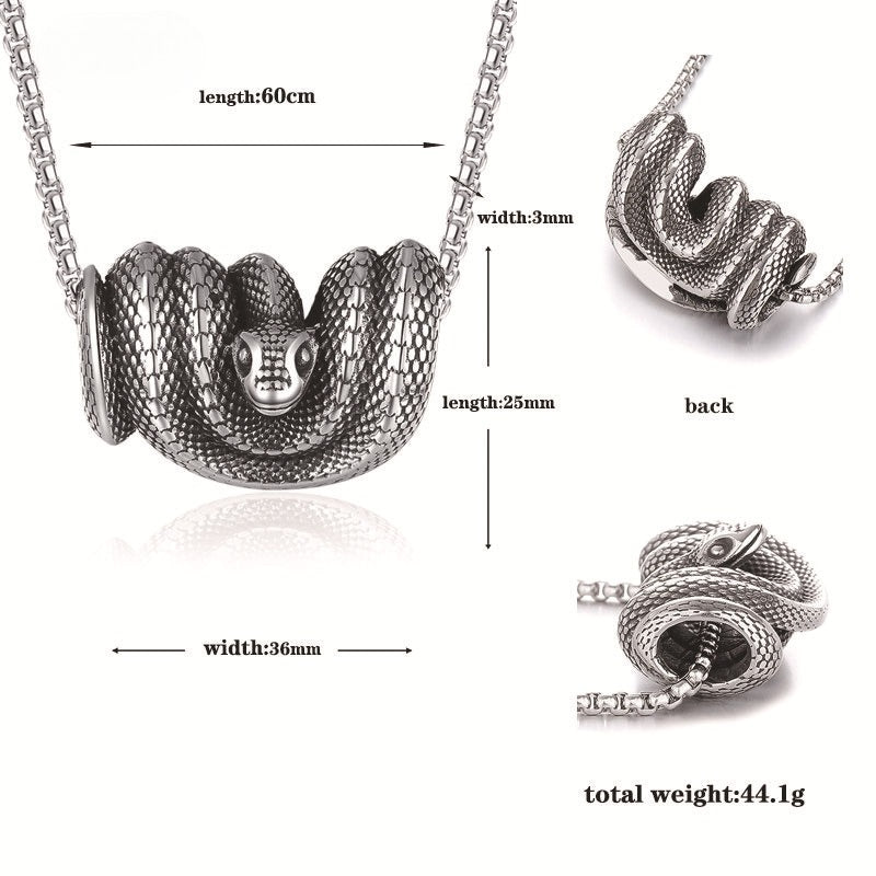 Steel Necklace – Vintage Personalized Snake Necklace