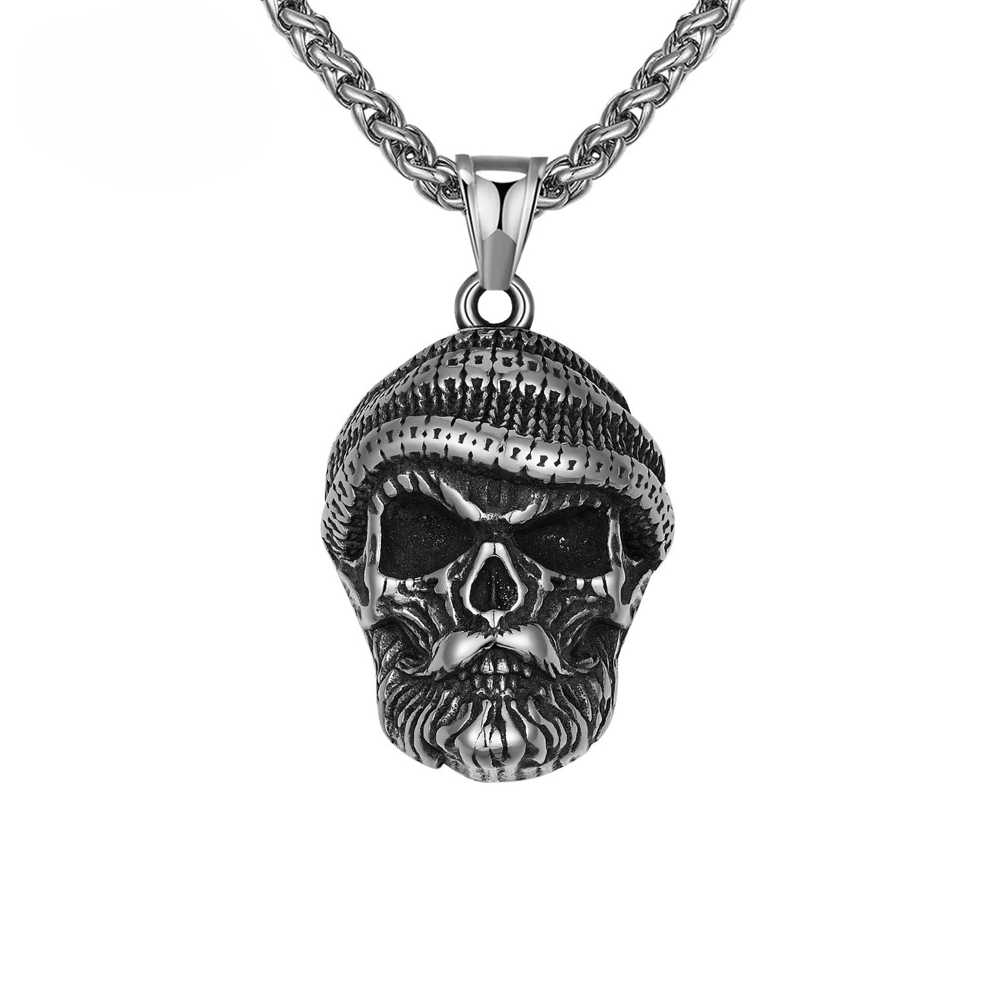 Steel Necklace – Vintage Skull Pendant