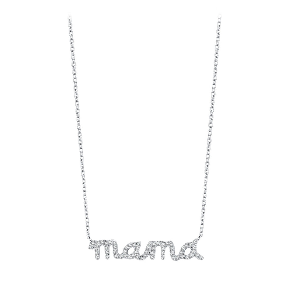 Popular Cross-Border Mama Necklace with Zircon Inlays