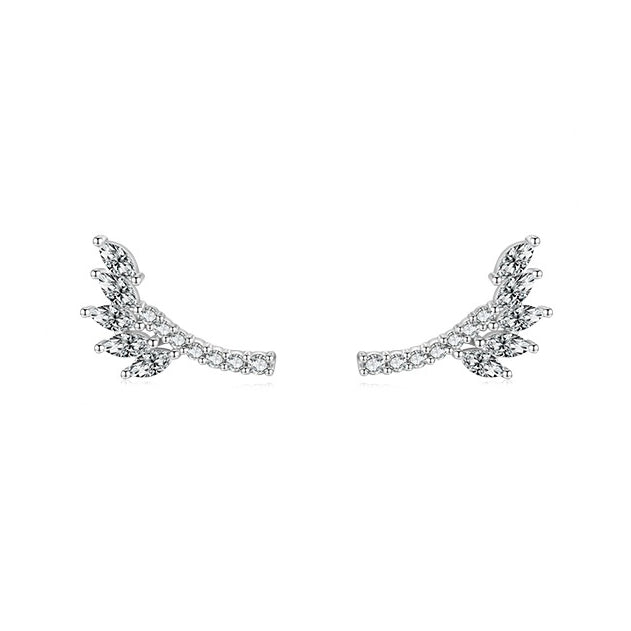 Trendy S925 Sterling Silver Leaf Earrings for Fashion-forward Individuals