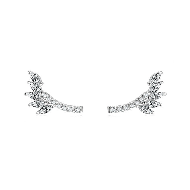 Trendy S925 Sterling Silver Leaf Earrings for Fashion-forward Individuals