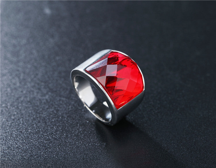Zircon Titanium Steel Ring Unisex Fashion Statement For Him And Her By Planderful Everyday Genie