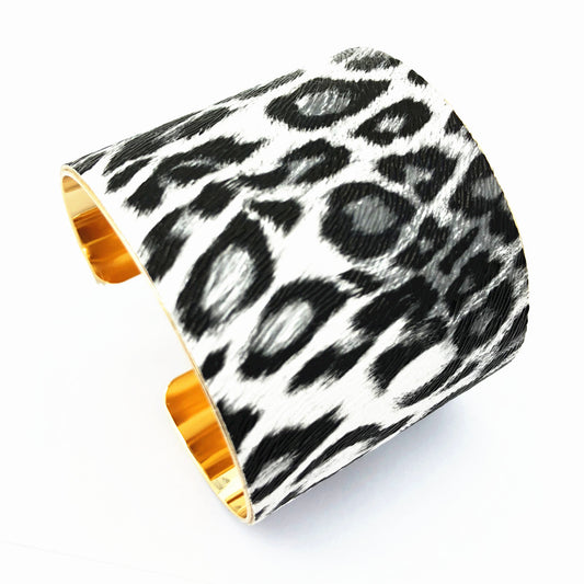 Leopard Print Faux Leather Bracelet - Vienna Verve Collection