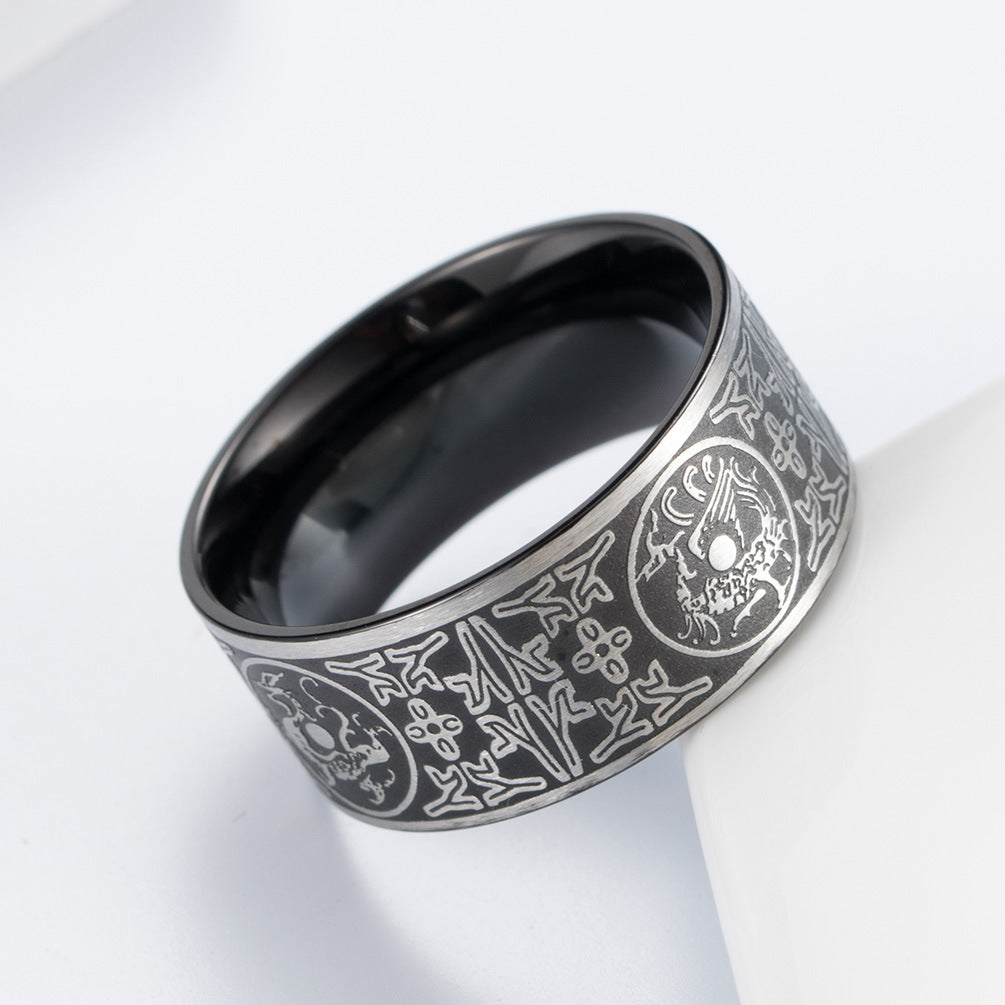 Four Guardian Beasts Stainless Steel Ring for Men