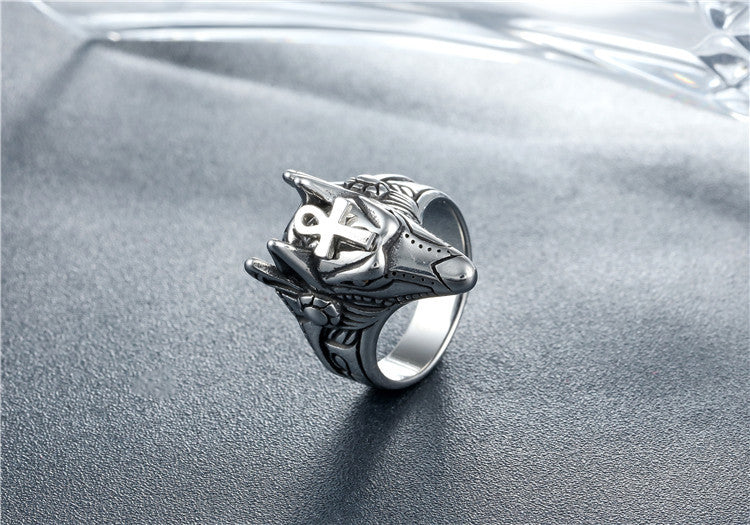 Titanium Steel Pharaoh Ring