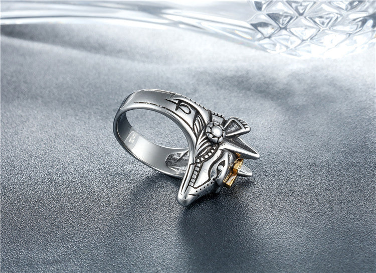 Titanium Steel Pharaoh Ring