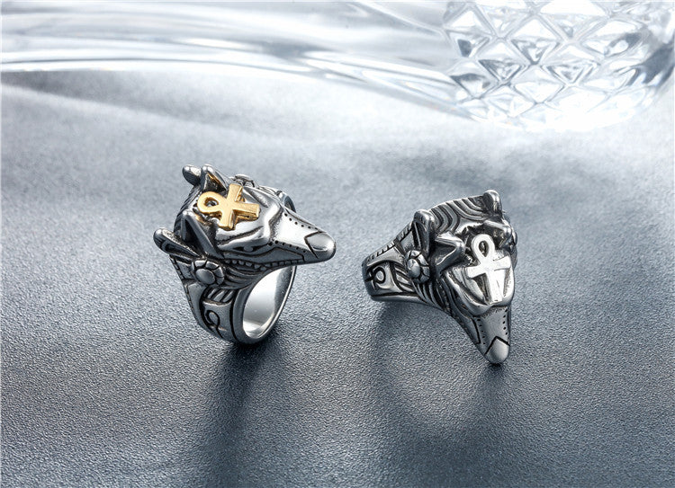 Titanium Steel Pharaoh Ring