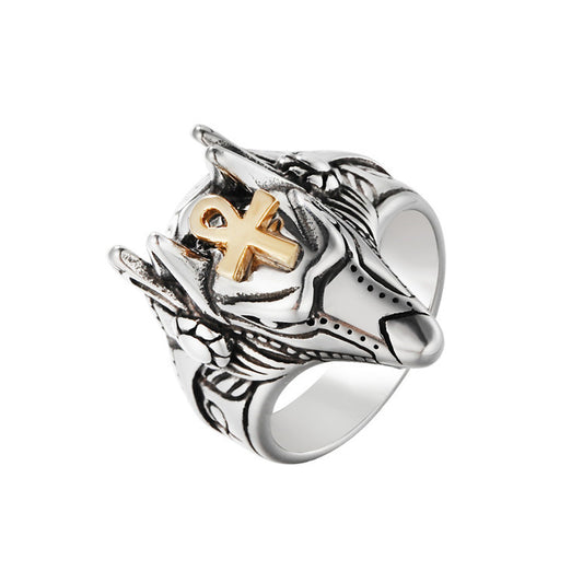 Titanium Steel Pharaoh Ring