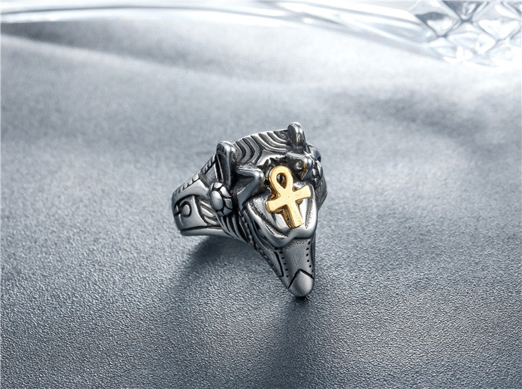 Titanium Steel Pharaoh Ring