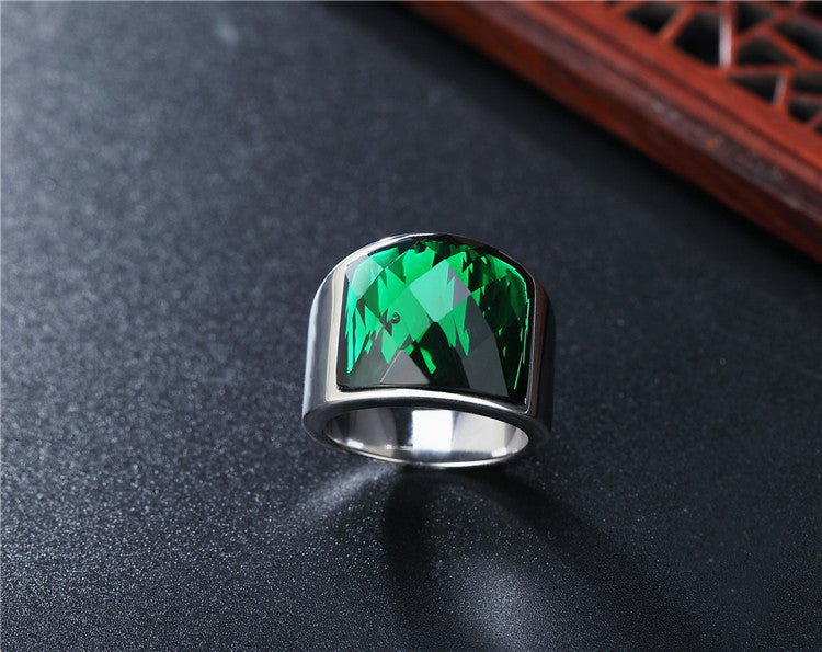 Zircon Titanium Steel Ring Unisex Fashion Statement For Him And Her By Planderful Everyday Genie