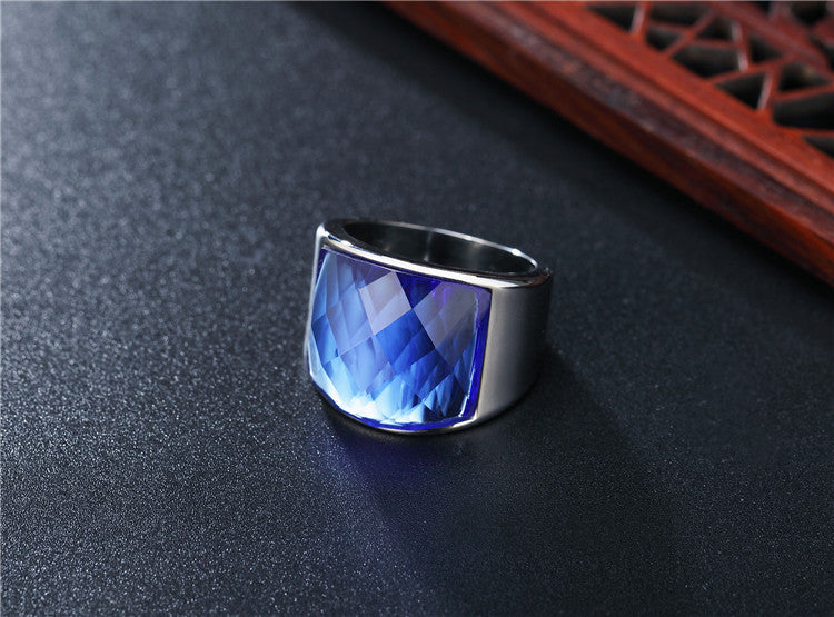 Zircon Titanium Steel Ring Unisex Fashion Statement For Him And Her By Planderful Everyday Genie