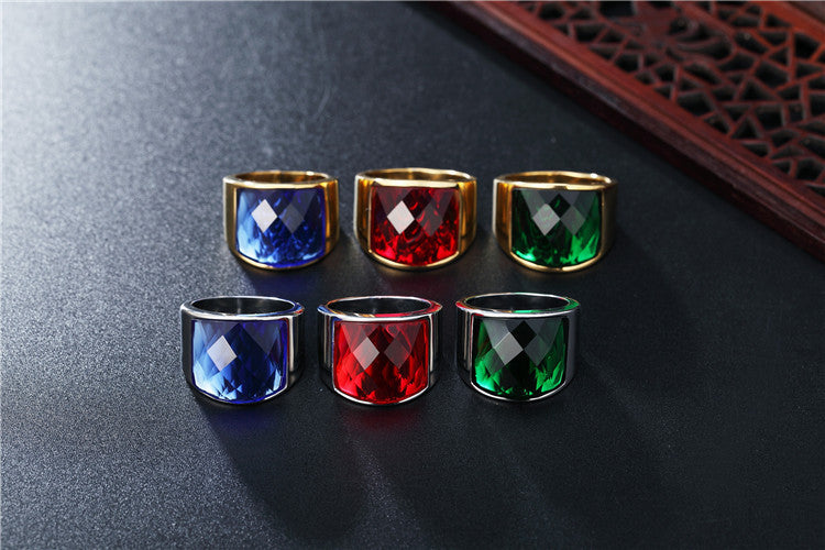 Zircon Titanium Steel Ring Unisex Fashion Statement For Him And Her By Planderful Everyday Genie