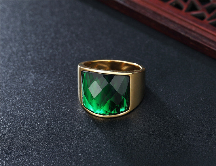 Zircon Titanium Steel Ring Unisex Fashion Statement For Him And Her By Planderful Everyday Genie