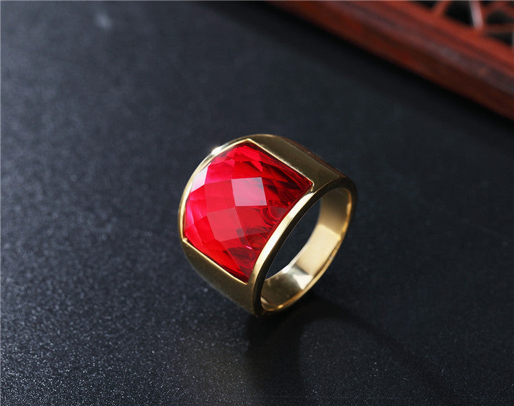 Zircon Titanium Steel Ring Unisex Fashion Statement For Him And Her By Planderful Everyday Genie