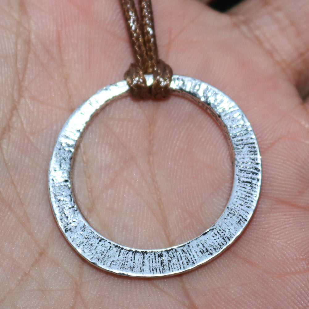 Viking Rune Possessed Necklace with Retro Round Pendant