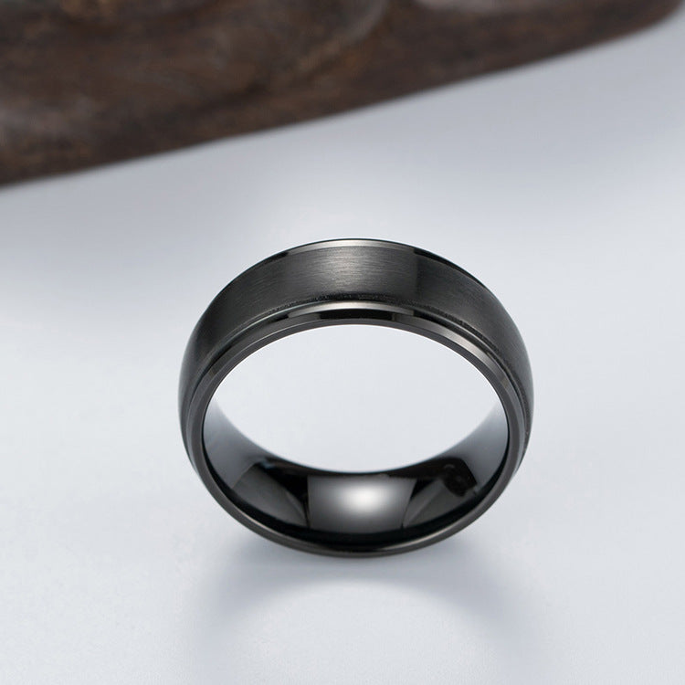 Planderful Matte Titanium Steel Couple Ring Personalized Jewelry For Couples Everyday Genie Collection