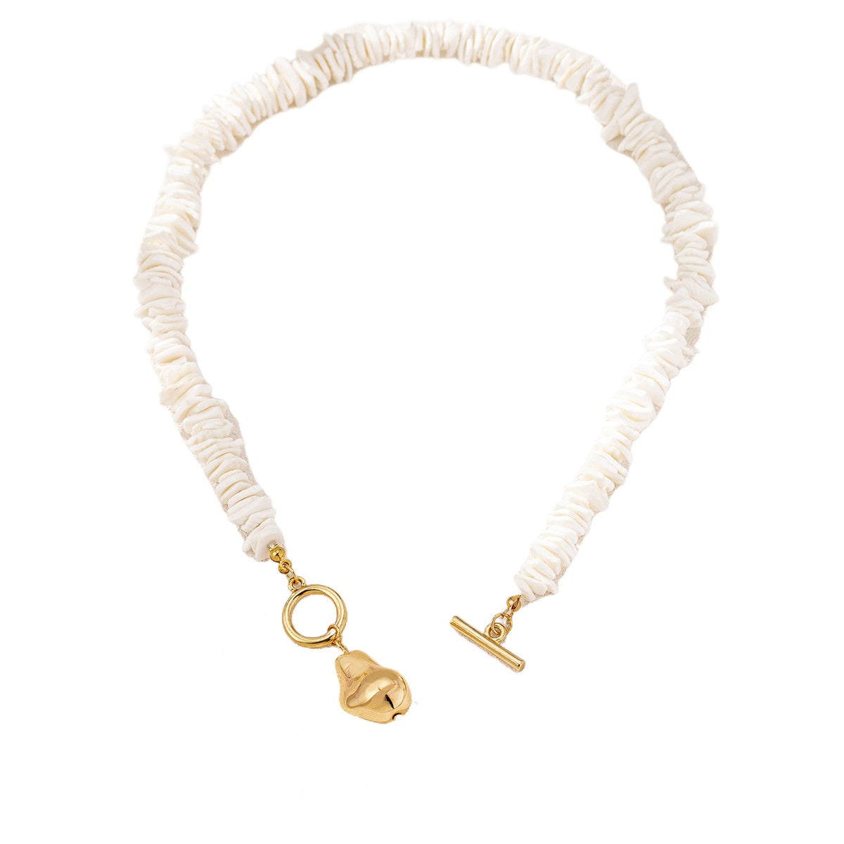 Planderful Vienna Verve Necklace – Irregular Natural Shell Design
