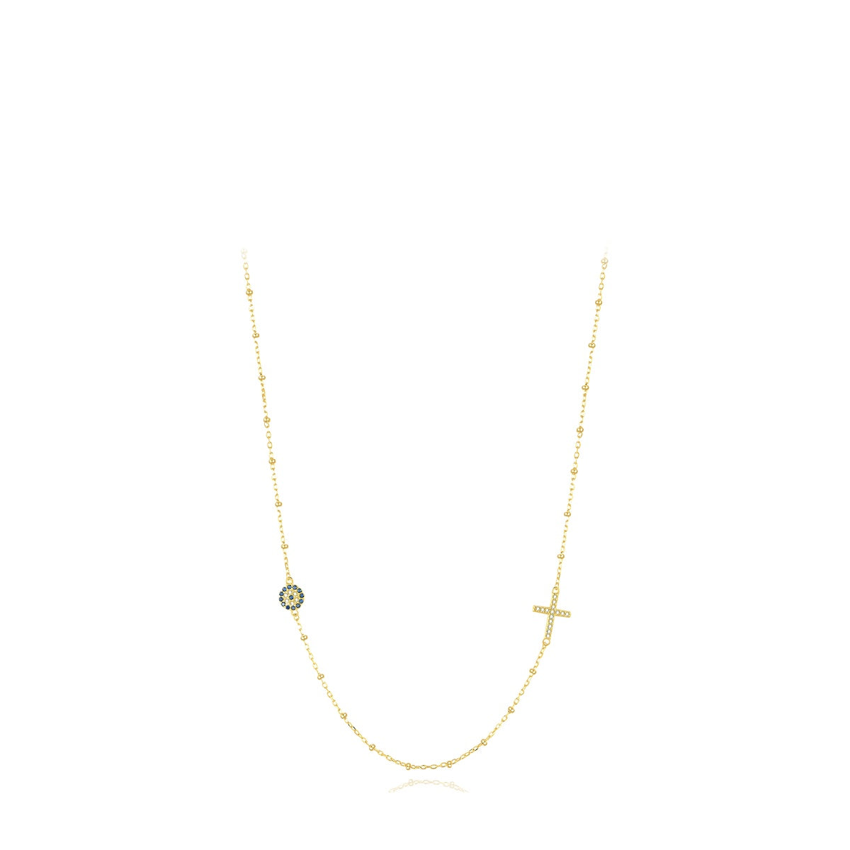 925 Sterling Silver Blue Eye Turquoise Necklace